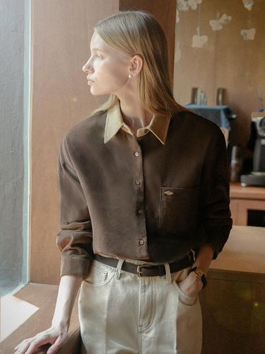 Nella Collar Point Corduroy Shirt - TILLIDIE - Modalova