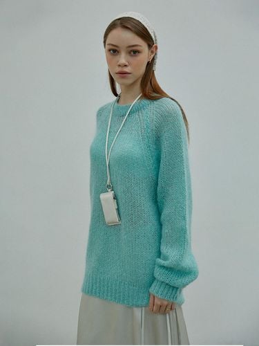 Kidmohair Round Knit Sweater_4color - SY2C - Modalova