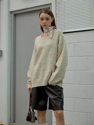 Fine V neck Knit Sweater_4color - SY2C - Modalova