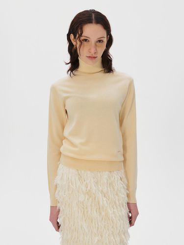 Turtleneck Superfine Merino Wool Sweater, Wax Yell - KUME - Modalova