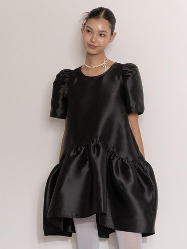 Tiered high-low taffeta dress in - vente - Modalova