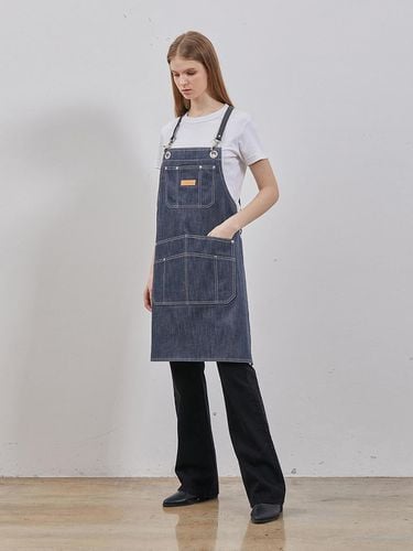 DENIM WORK WEAR APRON INDIGO - RYUL + WAI: - Modalova