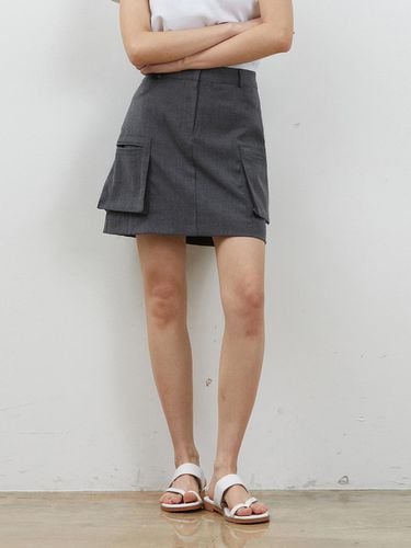 OUT POCKET MINISKIRT GREY - RYUL + WAI: - Modalova