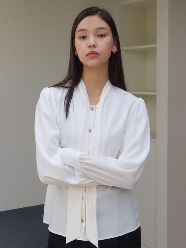 BOW TIE BLOUSE_WHITE - HEO - Modalova