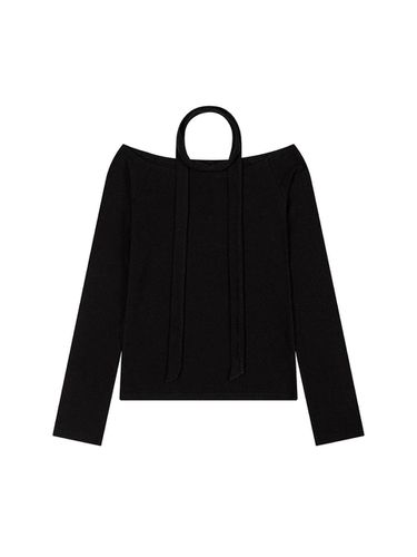 BASIC OFF-SHOULDER MUFFLER TOP SET, BLACK - Porta - Modalova