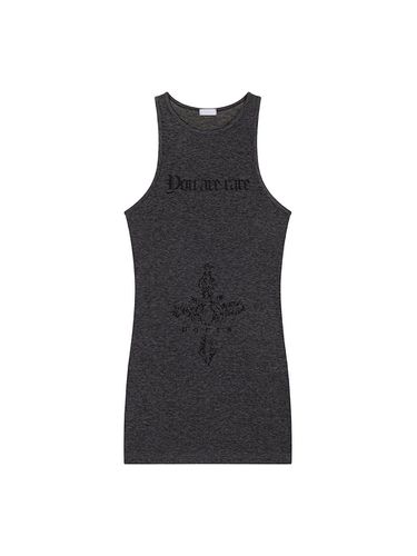 YAR WOOL SLEEVELESS TOP, CHARCOAL - Porta - Modalova