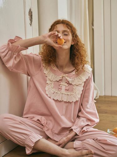 Charles Long Sleeve Two-Piece PINK (30 pieces) - ULLALA PAJAMAS - Modalova