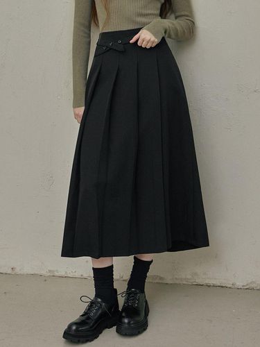 AT Strap Pleated Long Skirt - TWEE - Modalova