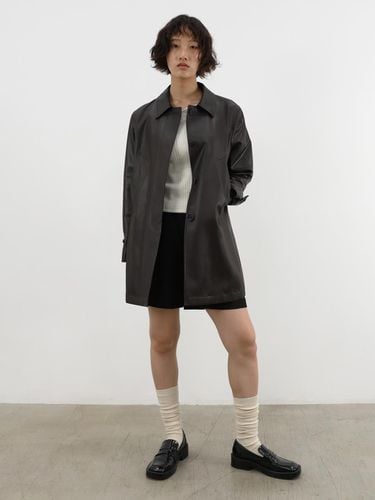 Shirring Half Length Trench Coat - ENSUAL - Modalova