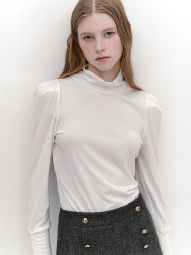 Puff Sleeves Turtleneck T-shirt - GRAYDATION - Modalova