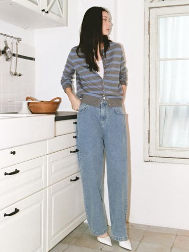 Baggy fit denim pants (MOECSL10MLB) - marieclaire - Modalova