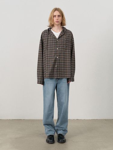 UNISEX HOODED SHIRT CHECK - Dunst for MEN - Modalova