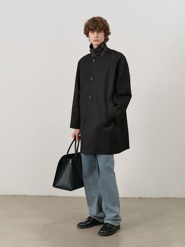 UNISEX HALF MAC COAT BLACK - Dunst for MEN - Modalova