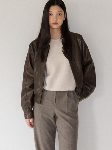 Crunch leather blouson () - ANDNEEDS - Modalova