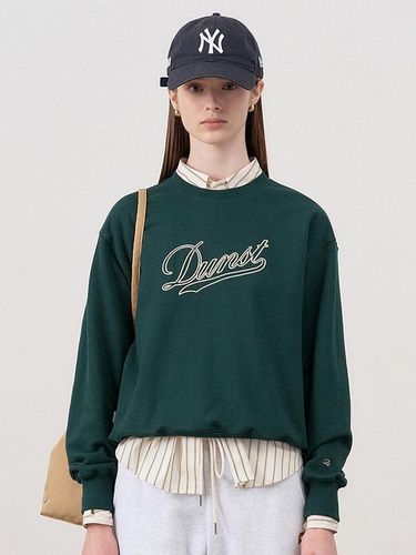 Unisex Chain Logo Sweatshirt - Dark Green - Dunst for WOMEN - Modalova