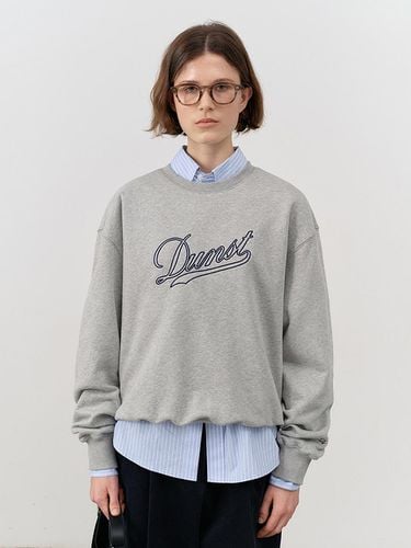 Unisex Chain Logo Sweatshirt - Melange Grey - Dunst for WOMEN - Modalova