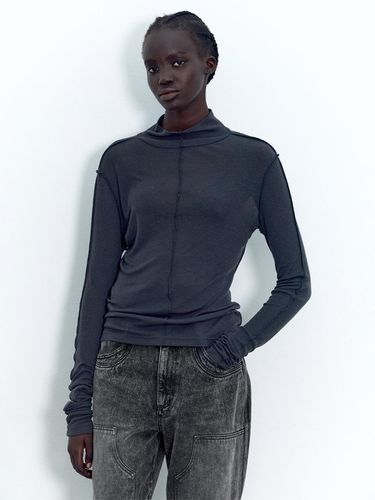 Line point turtleneck CHARCOAL - INSILENCE WOMEN - Modalova