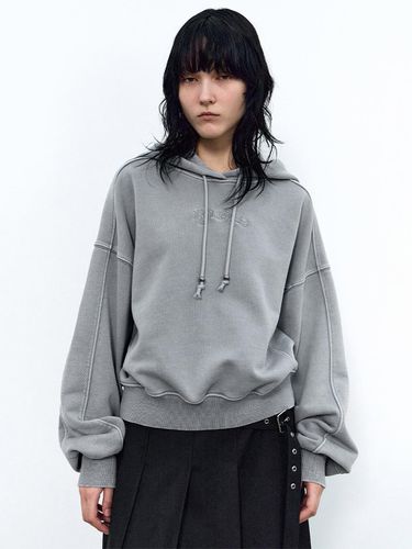 Stitch logo hoodie BLUE GREY - INSILENCE WOMEN - Modalova