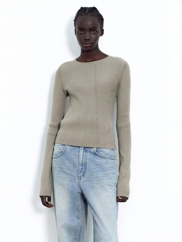 Mix-structured Knitwear ASH BEIGE - INSILENCE WOMEN - Modalova