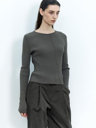 Mix-structured Knitwear CHARCOAL - INSILENCE WOMEN - Modalova