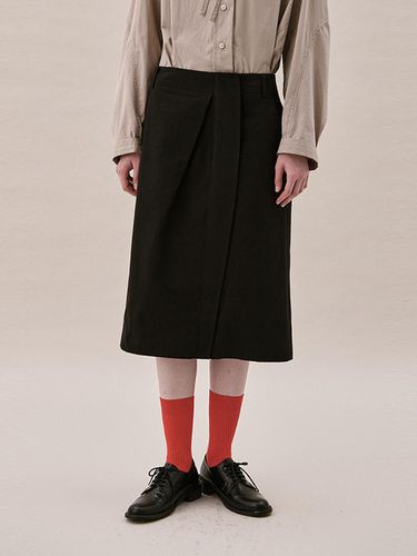 COTTON FLAP SKIRT_BLACK - ahwe - Modalova