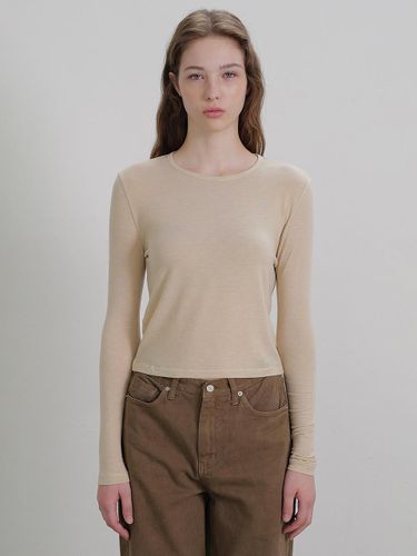 Essential tencel tee (beige) - ANDNEEDS - Modalova