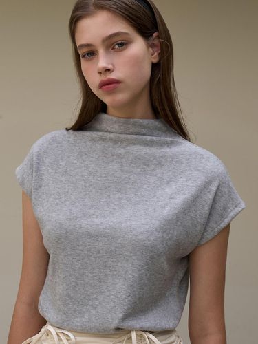 Mock neck slim T-shirt gray AD329 - EIGHT DAYS A WEEK - Modalova