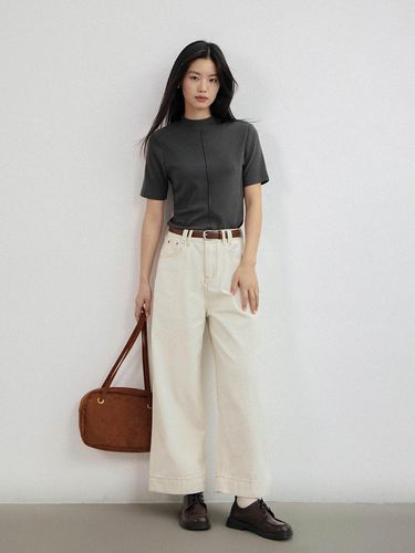 High-waist Semi Wide Pants - LANGSON - Modalova