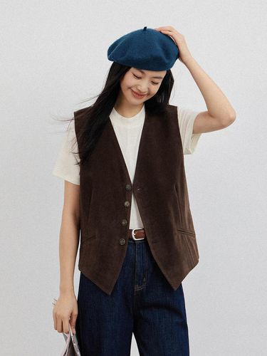 LS_Vintage loose velvet vest - LANGSON - Modalova