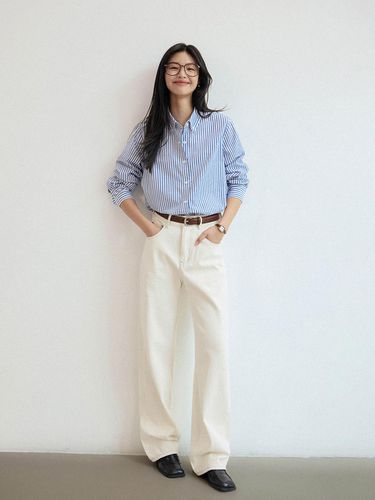 Casual Straight Loose Fit Pants - LANGSON - Modalova