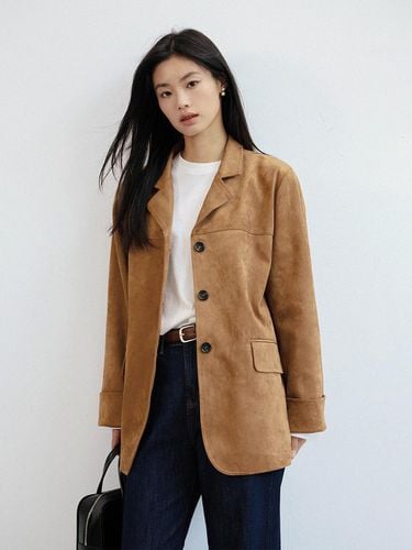 Loose Suede Blazer - LANGSON - Modalova