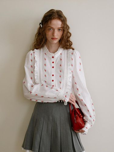 Camellia Puff Sleeve Shirt - Cest Moidew - Modalova