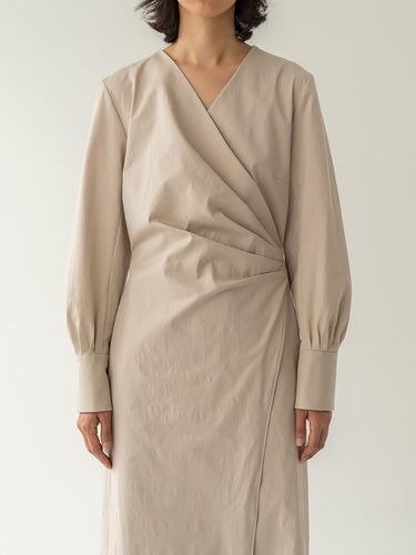 Poetique cotton dress beige - manuelle et guillaume - Modalova