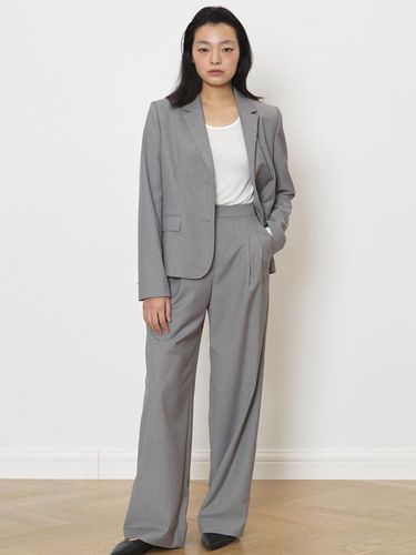 Relaxed tailored jacket gray - manuelle et guillaume - Modalova