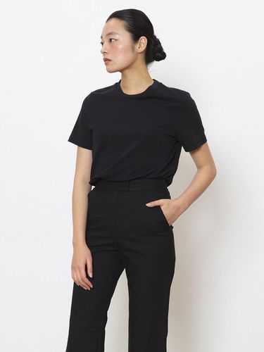 Solid cotton top real black - manuelle et guillaume - Modalova