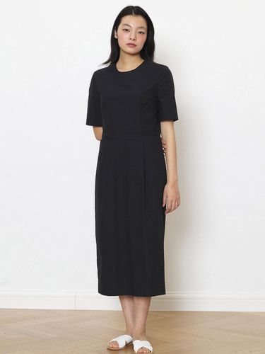 Classic black cotton dress - manuelle et guillaume - Modalova