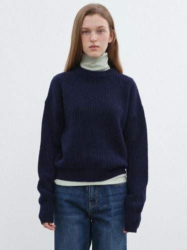 BASIC KNIT PULLOVER - NAVY - Bensimon - Modalova