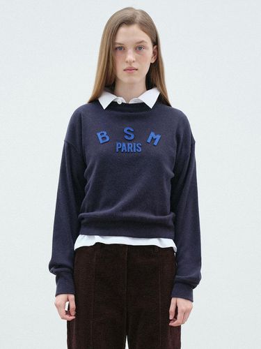 VINTAGE PATCH LOGO KNIT - NAVY - Bensimon - Modalova