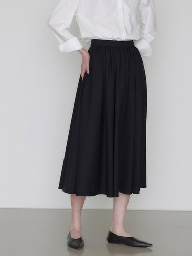 Easy lounge light wool skirt - manuelle et guillaume - Modalova