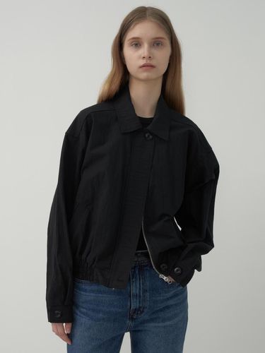 Button Stitch Blouson - Black - MOTT - Modalova