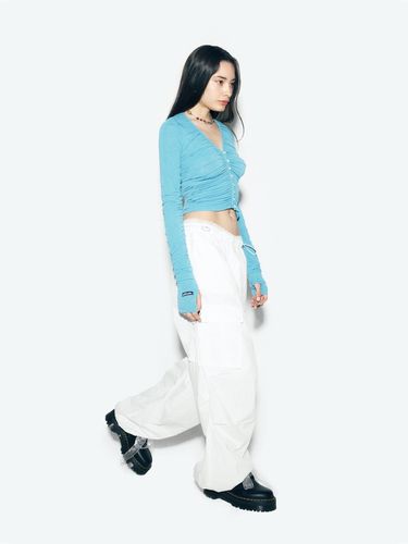 PARACHUTE CARGO PANTS WHITE - asif_CALIE - Modalova