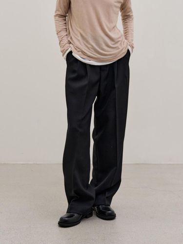 CLASSIC WIDE PINTUCK SLACKS_BLACK - Have&Have - Modalova