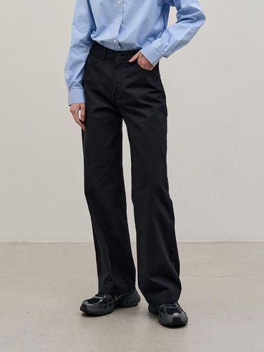 EASY CLASSIC COTTON PANTS_BLACK - Have&Have - Modalova