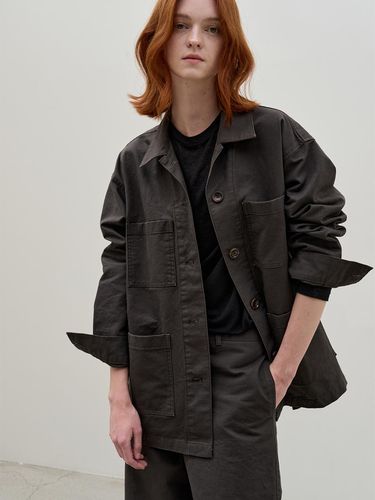 COTTON WORK JACKET_CHARCOAL - Have&Have - Modalova