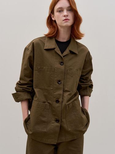 COTTON WORK JACKET_KHAKI BROWN - Have&Have - Modalova