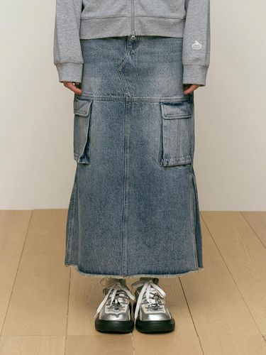 Vintage cargo denim long skirt [] - KIRSH - Modalova