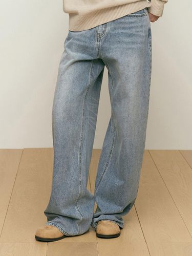 Garment Washing Wide Fit Denim Pants [] - KIRSH - Modalova