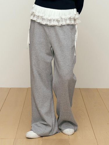 Worthing applique pants [Melange gray] - KIRSH - Modalova