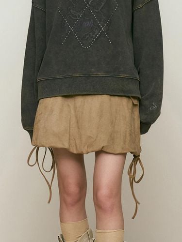 Collection Suede Pumpkin Skirt [Light Beige] - KIRSH - Modalova