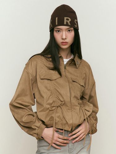 Collection suede shirring jacket [light beige] - KIRSH - Modalova